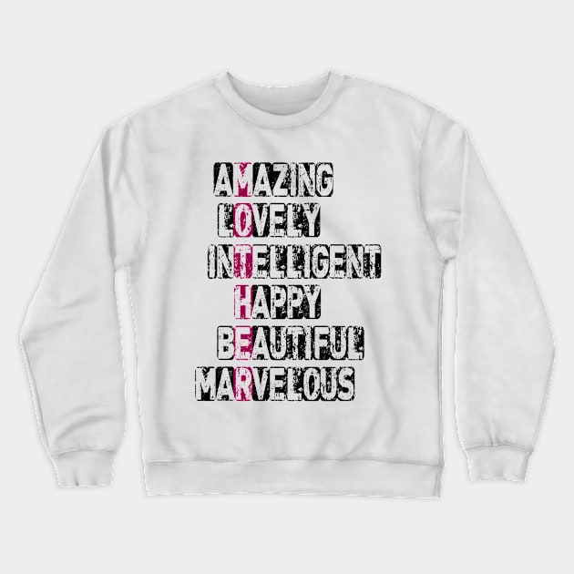 Amazing Mother Crewneck Sweatshirt by Vitalitee